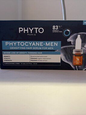 PHYTO Paris Phytocyane-Men   Densifying Hair Serum for Men    2 Boxes